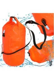 Bojka do pływania boja asekuracyjna ratunkowa pływacka sucha kieszeń gwizdek