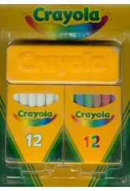 Zestaw kredy kolorowej i białej do tablic + gąbka