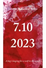 A dog`s longing for a wolf in the woods