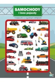 Książeczka z wypukłymi naklejkami. Samochody