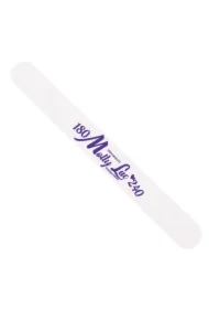 Pilnik dwustronny do paznokci prosty biały środek 180/240