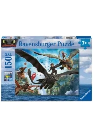 Puzzle dla dzieci 150 el. XXL Jak wytresować smoka