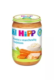Risotto z marchewką i indykiem po 7. miesiącu