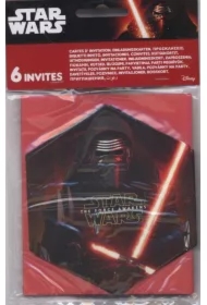 Zaproszenia z kopertą Star Wars The force Awakens