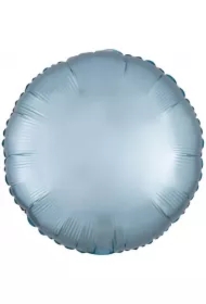 Balon foliowy Lustre Pastel niebieski okrągły