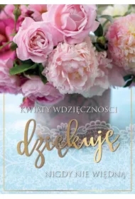 Karnet Dziękuję Kwiaty PR-373
