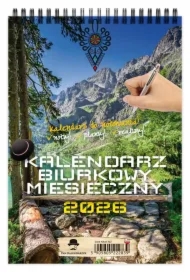 Kalendarz 2026 A5 biurkowy miesięczny pionowy MIX