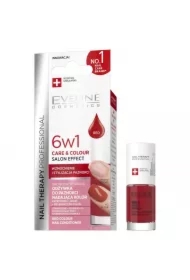 EVELINE_Nail Therapy 6w1 Care & Colour skoncentrowana odżywka do paznokci Red