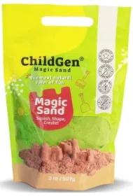 Piasek kinetyczny naturalny zielony 907g