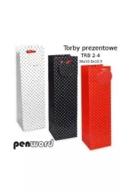 Torebka prezentowa 36x10,5x10,5cm MIX