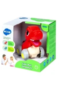 Dinozaur interaktywny z napędem czerwony