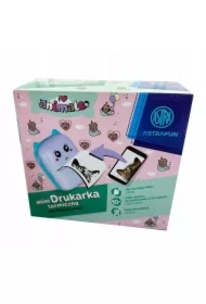 Drukarka termiczna fun Animals box + 10 rolek białego papieru do drukowania