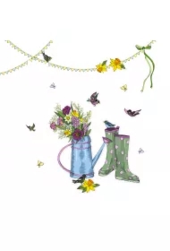 Karnet Swarovski kwadrat CL2710 Konewka z kwiatami