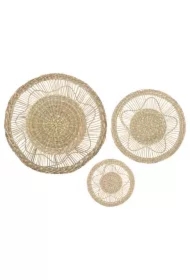 Komplet wiklinowych ozdób ściennych Nyla