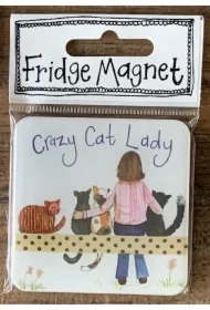 Magnes FM219 Crazy Cat Lady Kociara