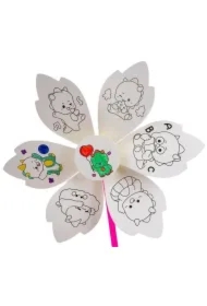 Wiatraczek Tinting do kolorowania dino