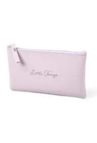 Piórnik saszetka Little things postarzany róż 21x8