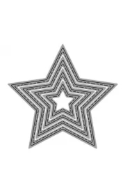 Zestaw wykrojników - Gwiazdy 12cm x 12cm 4 elementy