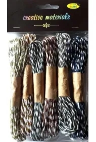 Sznurki papierowe duo 6 kolorów