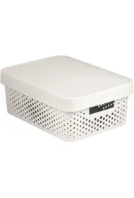 Curver pojemnik ażur infinity z przykrywką biały