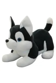 Maskotka przytulanka Husky czarno biały 30cm