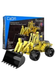  Klocki konstrukcyjne - Spychacz z napędem pull back