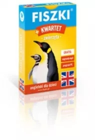 Fiszki obrazkowe. Kwartet. Zwierzęta. Język angielski