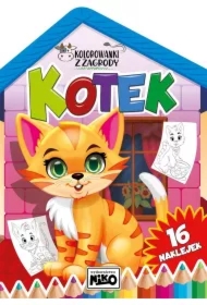Kolorowanki z zagrody. Kotek