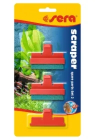 Wymienne ostrza do skrobaków scraper, zestaw 2 -1x ostrze (akryl), 2x gąbka