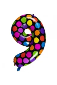 Balon stojący 9 w kropki