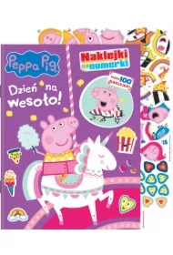 Peppa Pig. Naklejki na numerki. Dzień na wesoło