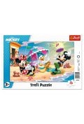 Zdjęcia - Puzzle i mozaiki Disney Puzzle ramkowe 15 el. Zabawy na plaży 