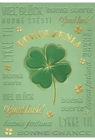 Karnet A5 Powodzenia - Duża koniczyna