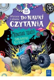 Wyrazy i zdania do nauki czytania. Monster trucki