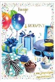 Karnet DK-1226 Urodziny (wymienne cyfry)