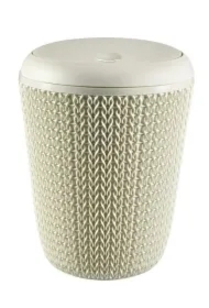 Curver kosz na śmieci knit kremowy