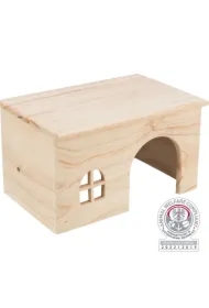 Domek dla świnki morskiej, drewniany, 28x16x18 cm