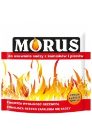 Proszek do usuwania sadzy z kominków i pieców