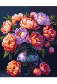 Malowanie po numerach - Luksus kwiatów
