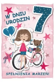 Karnet urodziny 7