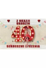 Zaproszenie Urodziny 40
