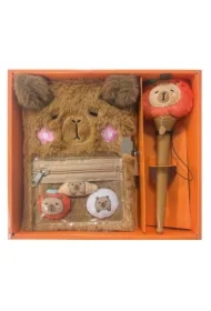 Zestaw Pamiętnik z długopisem Kapibara