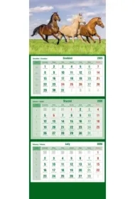 Kalendarz trójdzielny 2026 Konie