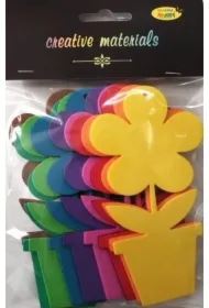 Kwiat w doniczce z pianki 9,5x12cm