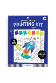 Książeczka do malowania kolorowanka akwarelowa z pędzelkiem Kosmos 5+
