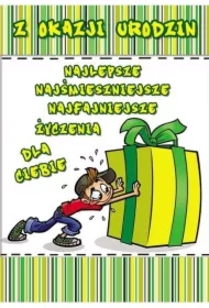 Karnet Young B6 + koperta wzór nr 014 Urodziny