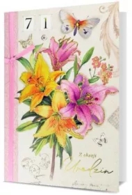 Karnet B6 Urodziny (wymienne cyfry)