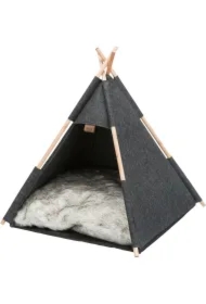 Tipi, legowisko zamknięte dla psa/kota, antracyt, filc, 45 x 30 x 30 cm