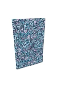 Notes A5 w kratkę Soft Touch Paisley Turkus