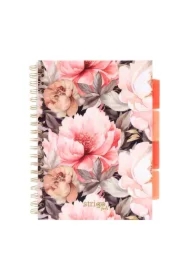 Kołozeszyt Pads B5 Kwiaty beżowy